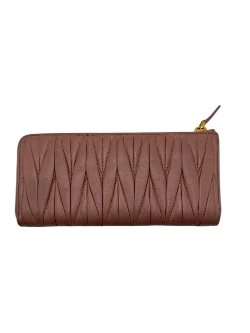Miu Miu Pink Leather Women's Long Wallet And Box - Picture 2 of 6